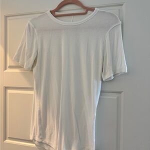 Lululemon Athletica White Short Sleeve Tee